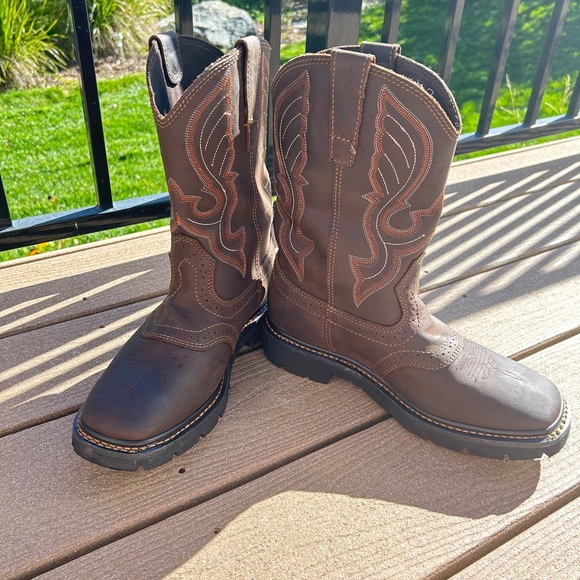 Cody James Men's Western Pull On Work Boots - Round Toe NWOT - Picture 9 of 9